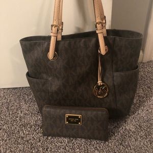 Michael Kors purse and wallet
